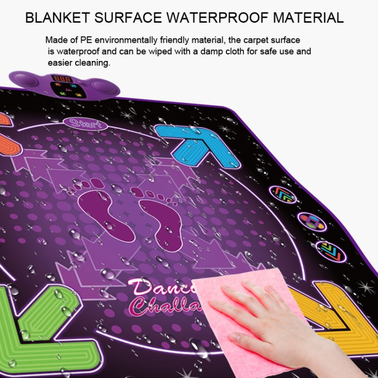 A colorful Bluetooth Electronic Dance Mat designed for children, featuring various buttons and lights for an interactive dance experience.